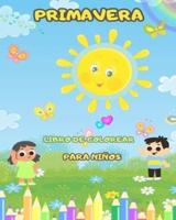 Libro Para Colorear De La Primavera Para Niños