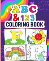 ABC and 123 Toddler Coloring Book