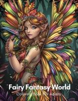 Fairy Fantasy World Coloring Book for Adults