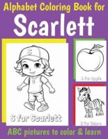 ABC Coloring Book for Scarlett