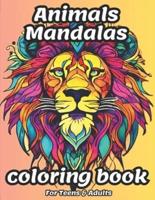 Anxiety Relief Animals Mandalas Coloring Book For Autistic Teens & Adults