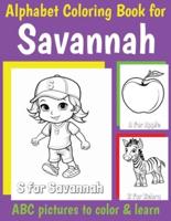ABC Coloring Book for Savannah