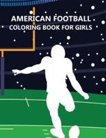 American Football Coloring Book For Girls