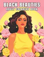 Black Beauties Adult Coloring Book