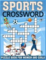 Sports Crossword Puzzle Book for Women and Girls