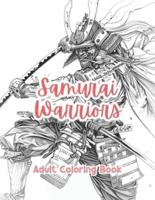 Samurai Warriors Adult Coloring Book Grayscale Images By TaylorStonelyArt