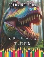 T-Rex Coloring Book Kids