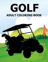 Golf Adult Coloring Book