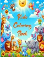 Kids Animal Coloring Book For All Ages