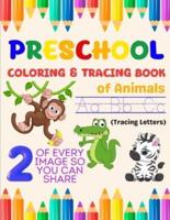Preschool Coloring & Tracing Book of Animals