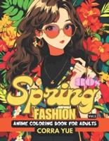 80S Spring Fashion - Anime Coloring Book For Adults Vol.1