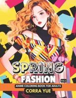 70S Spring Fashion - Anime Coloring Book For Adults Vol.1