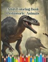 Adult Coloring Book Prehistoric Animals