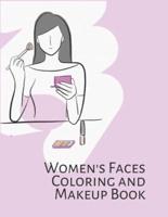 Women's Faces Coloring and Makeup Book