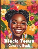 Cute Black Teens Coloring Book