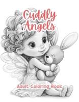 Cuddly Angels Adult Coloring Book Grayscale Images By TaylorStonelyArt