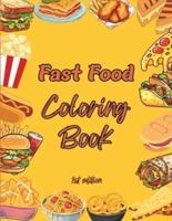 Fast Food Coloring Book