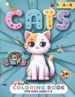 Cats Coloring Book for Kids Ages 4-8