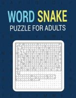 Word Snake Puzzle for Adults.