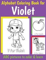 ABC Coloring Book for Violet