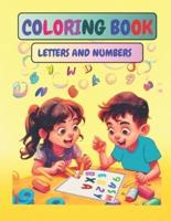 Coloring Book Letters and Numbers