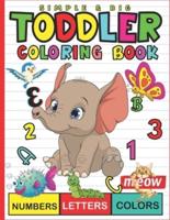 Simple & Big Toddler Coloring Book