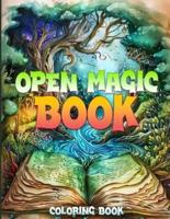 Open Magic Book Coloring Book