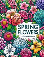 Spring Flowers Coloring Book