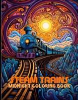 Steam Trains Coloring Book