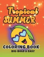 Tropical Summer Coloring Book