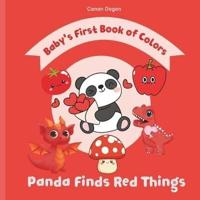 Picture Book For Babies - Baby's First Color Book, Panda Finds Red Things