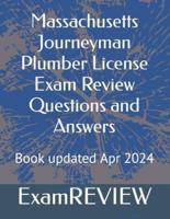 Massachusetts Journeyman Plumber License Exam Review Questions and Answers