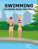 Swimming Coloring Book For Girls