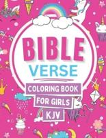 Bible Verse Coloring Book for Girls KJV