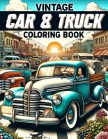 Vintage Car & Trucks Coloring Book