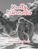 Woolly Mammoths Adult Coloring Book Grayscale Images By TaylorStonelyArt
