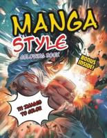 Manga Style Anime Coloring Book