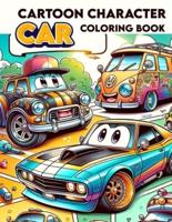 Cartoon Character Car Coloring Book