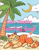 Cat-Tastic Coloring Book for Ages 8 to 12