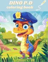 Police Dinosaurs Coloring Book