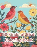50 Kinds of Bird Coloring Book