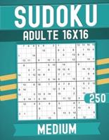 Medium Sudoku Books for Adults 16 X 16
