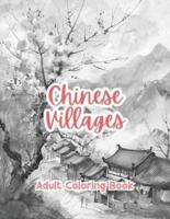 Chinese Villages Adult Coloring Book Grayscale Images By TaylorStonelyArt