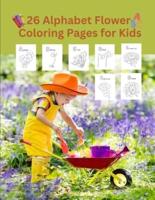 26 Alphabet Flower Coloring Pages for Kids