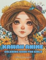 Kawaii Anime Coloring Book for Girls - 30 Cute Characters, Ages 6-12, Easy to Color, Relaxing & Fun