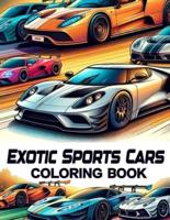 Exotic Sports Cars Coloring Book