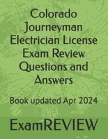 Colorado Journeyman Electrician License Exam Review Questions and Answers