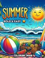 Summer Bold & Easy Coloring Book