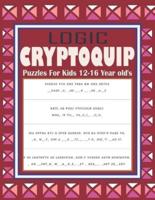 Logic Cryptoquip Puzzles For Kids 12-16 Year Old's