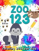 Zoo 123 Coloring Book for Kids